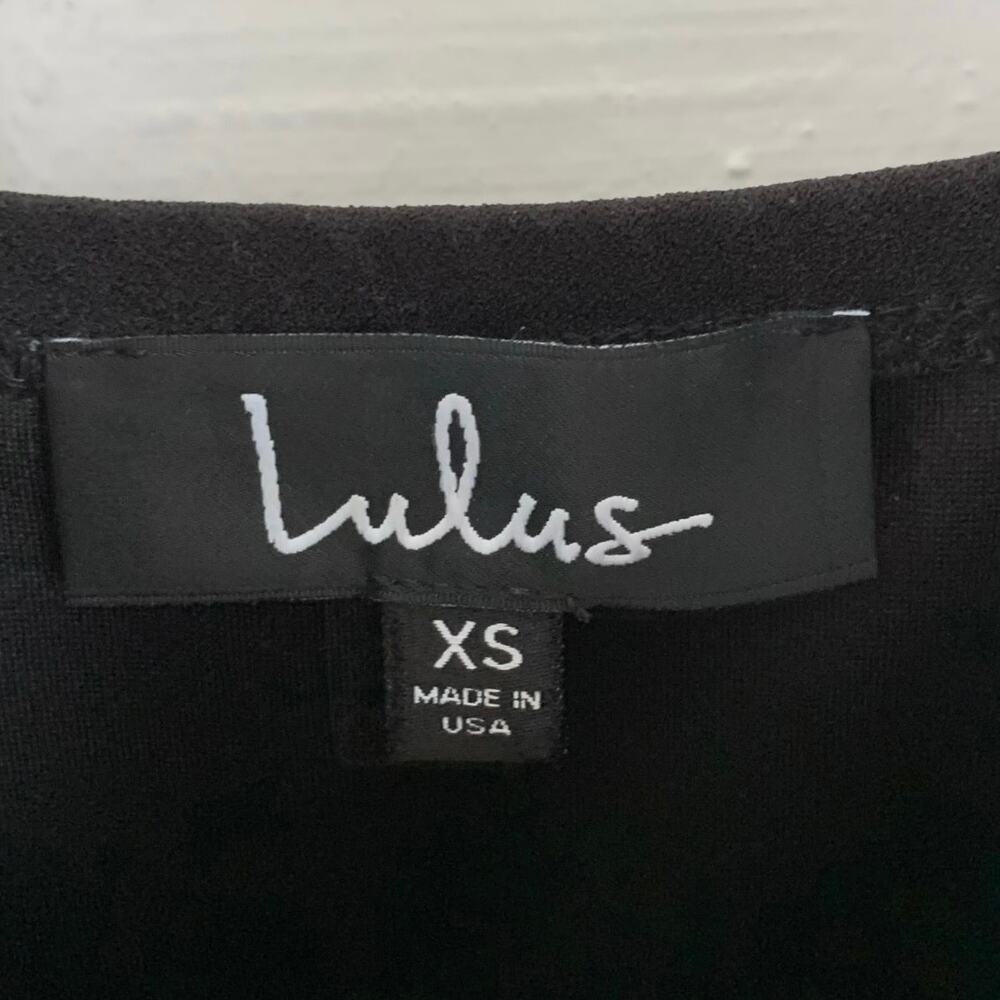 Lulus Women Black Sleeveless Wide Leg Jumpsuit Pants Preppy Goth Party Size XS - Picture 4 of 8